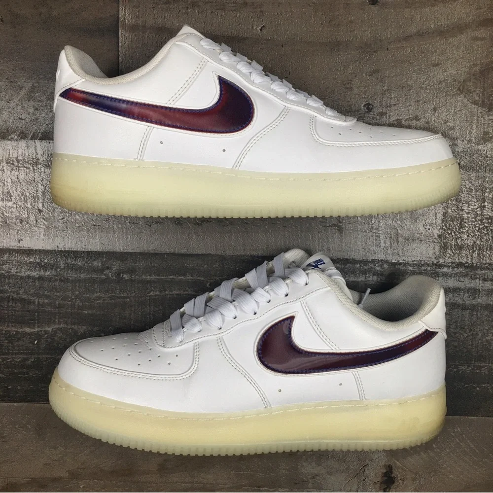 Nike Air Force 1 Low De Lo Mio One Sneakers Shoes Mens 12 Lows BQ8448-100 Forces - Picture 1 of 15